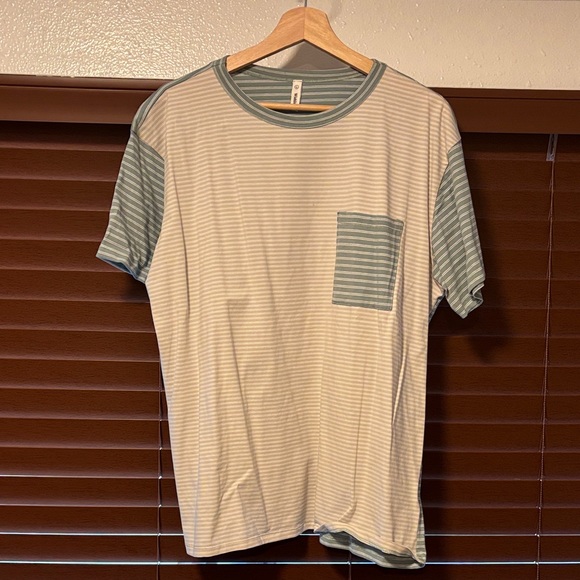 Wishlist Other - Wishlist Mint and White Striped Tee